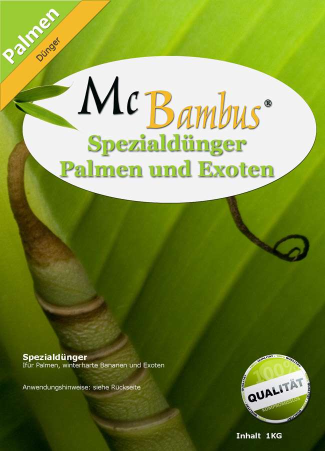 Bambus-Duesseldorf: Mc-Bambus Speziald�nger mit Langzeitwirkung f�r Palmen - Ort: D�sseldorf